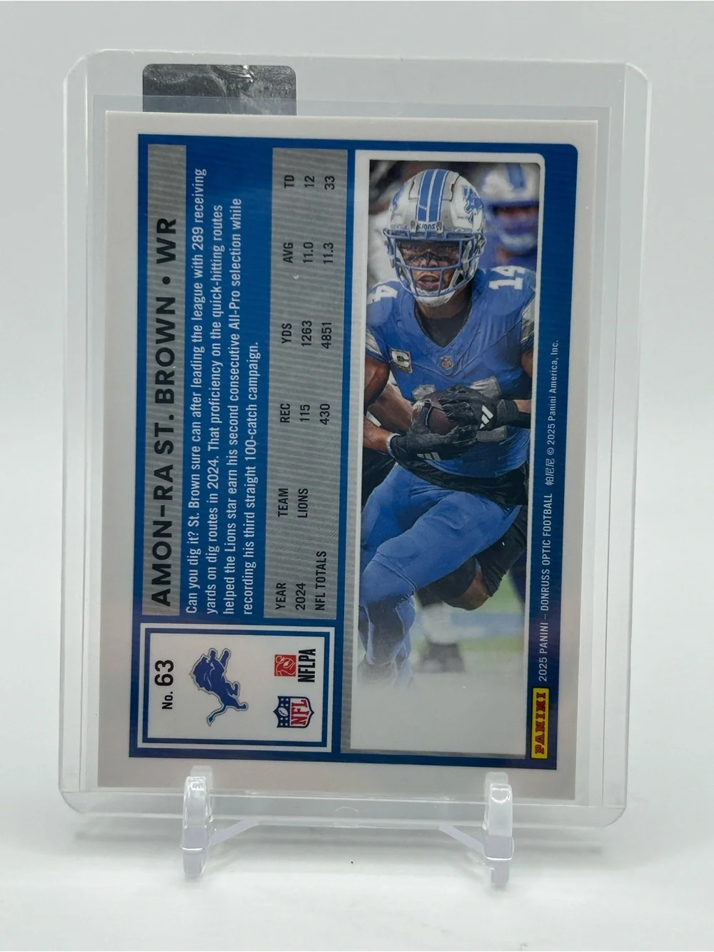 Amon-Ra St. Brown Detroit Lions Football Trading Card 🏈